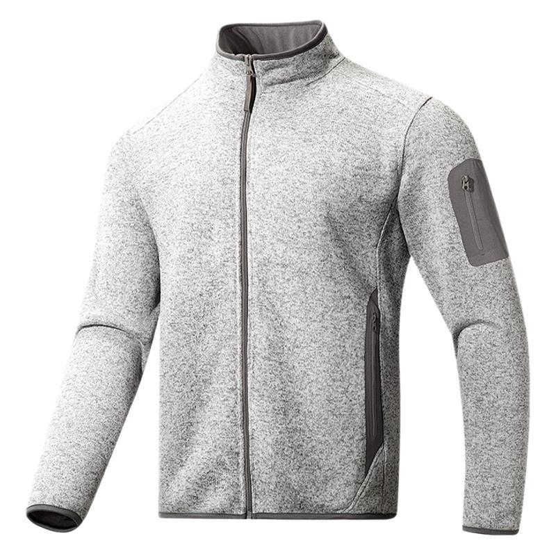 Outdoor Sports Stand Collar Men's Cardigan Tide Fleece Sweater Coat