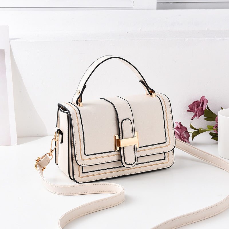 Female Foreign Style Crossbody Bag Korean Version One Shoulder Feeling Small Square