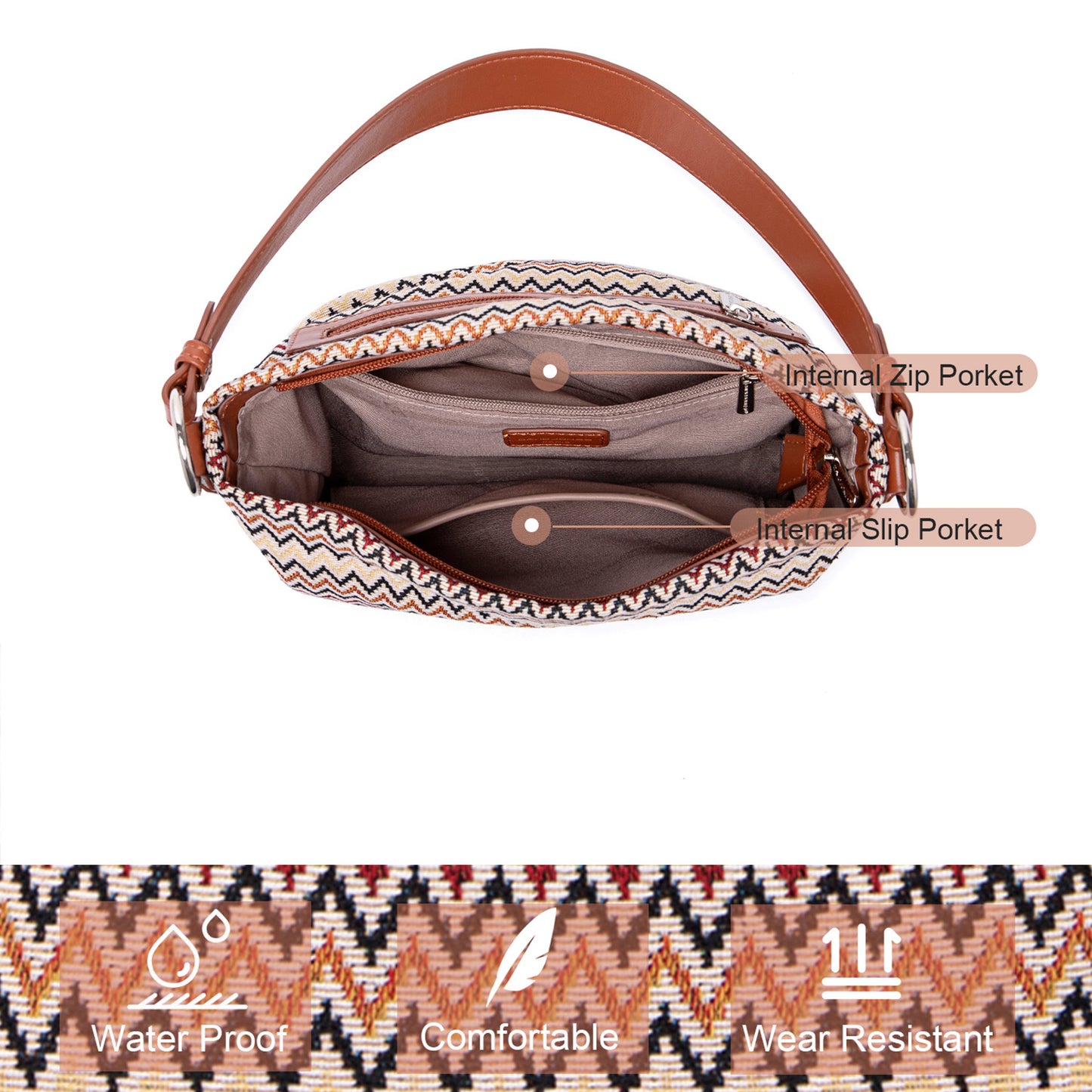 New Women's Vintage Plaid Shoulder Bag Fashion Crossbody Bag