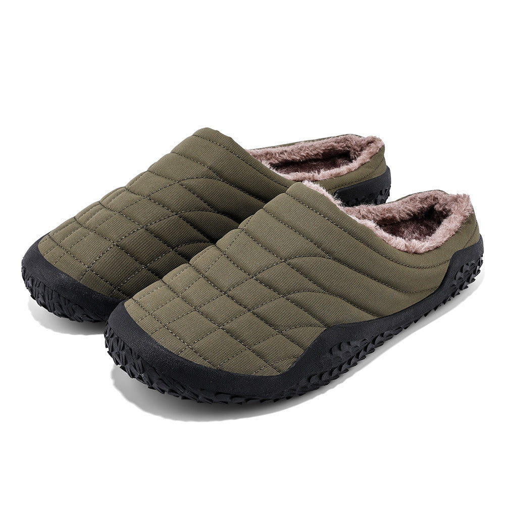 Winter New Style Plus Velvet Set Foot Indoor Men's Outdoor Cotton Mop