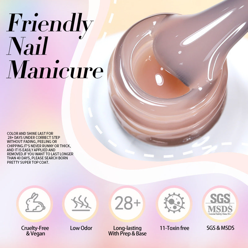 Nail Polish Transparent Color UV Polish Jelly Phototherapy Plastic