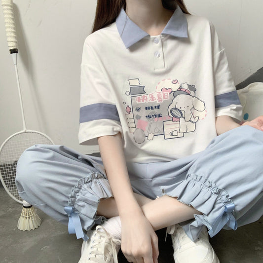Ins Design Sense Street Style Girl Top