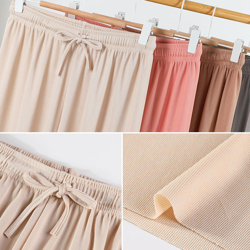 High Waisted And Draped Student Casual Pants
