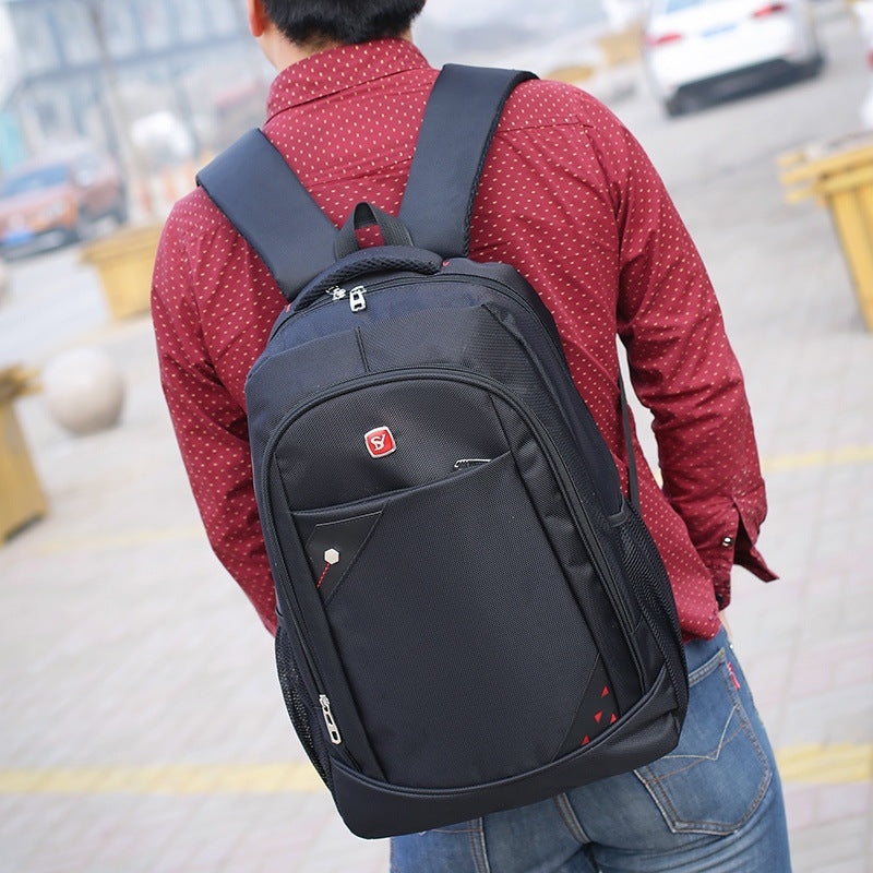 New men's casual fashion cloth Oxford multifunctional light backpack Backpack Capacity