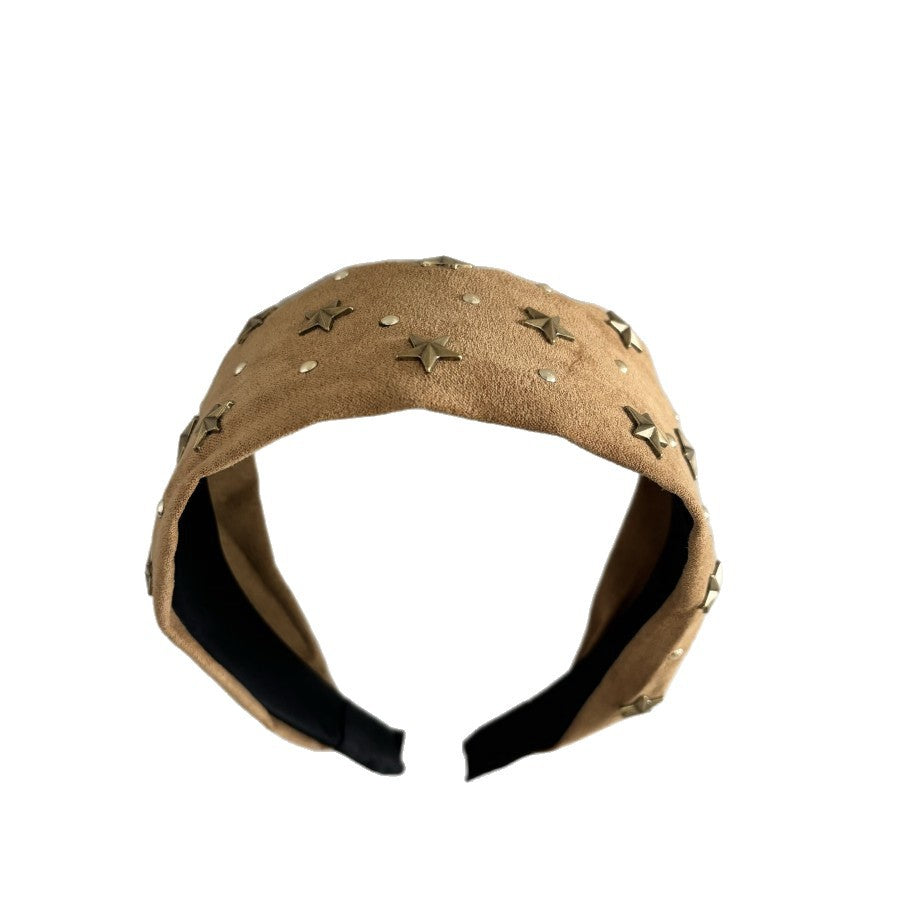 New Headband Female XINGX Rivet Headband Simple All-match