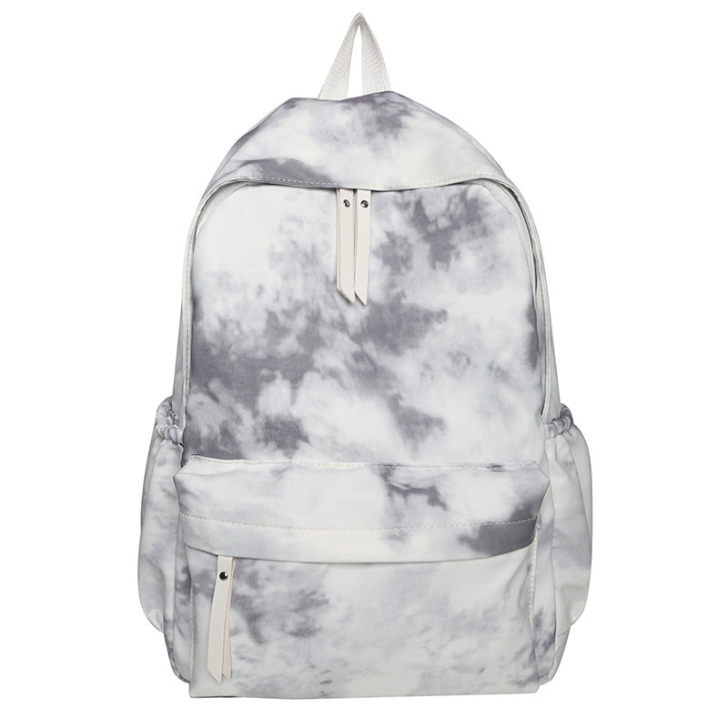 Students' Large Capacity Harajuku Fresh And Lovely Tie-dye Schoolbag
