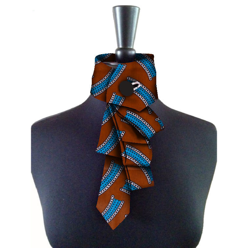 African women's bow collar