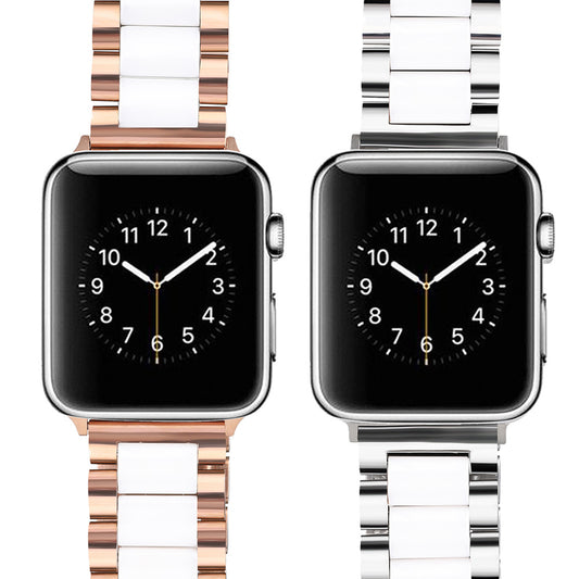 Ceramic strap three bead stainless steel ceramic strap
