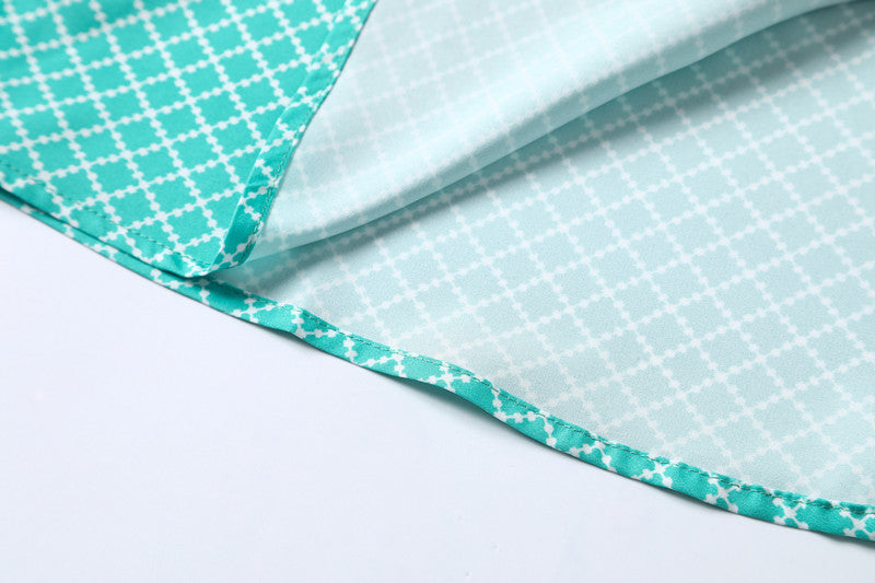 Classic And Fashionable Diamond-shaped Small Checkered Shirt For Men