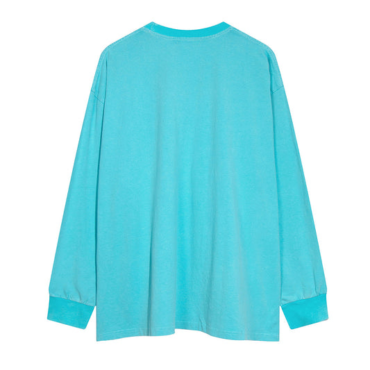 Loose Casual Cotton Distressed Washed Top T-shirt For Men