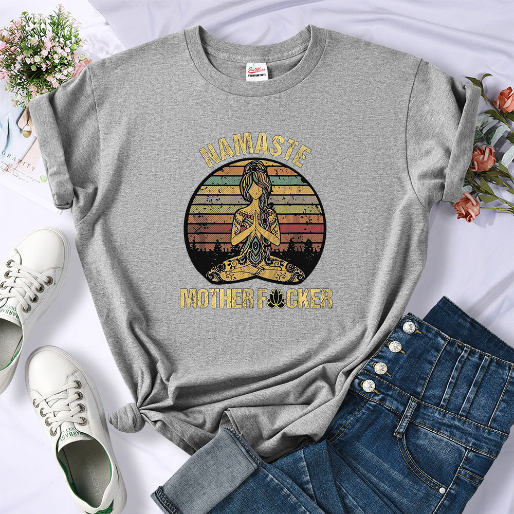 Retro Hermitage Mother T-shirt Fashionable Breathable Casual