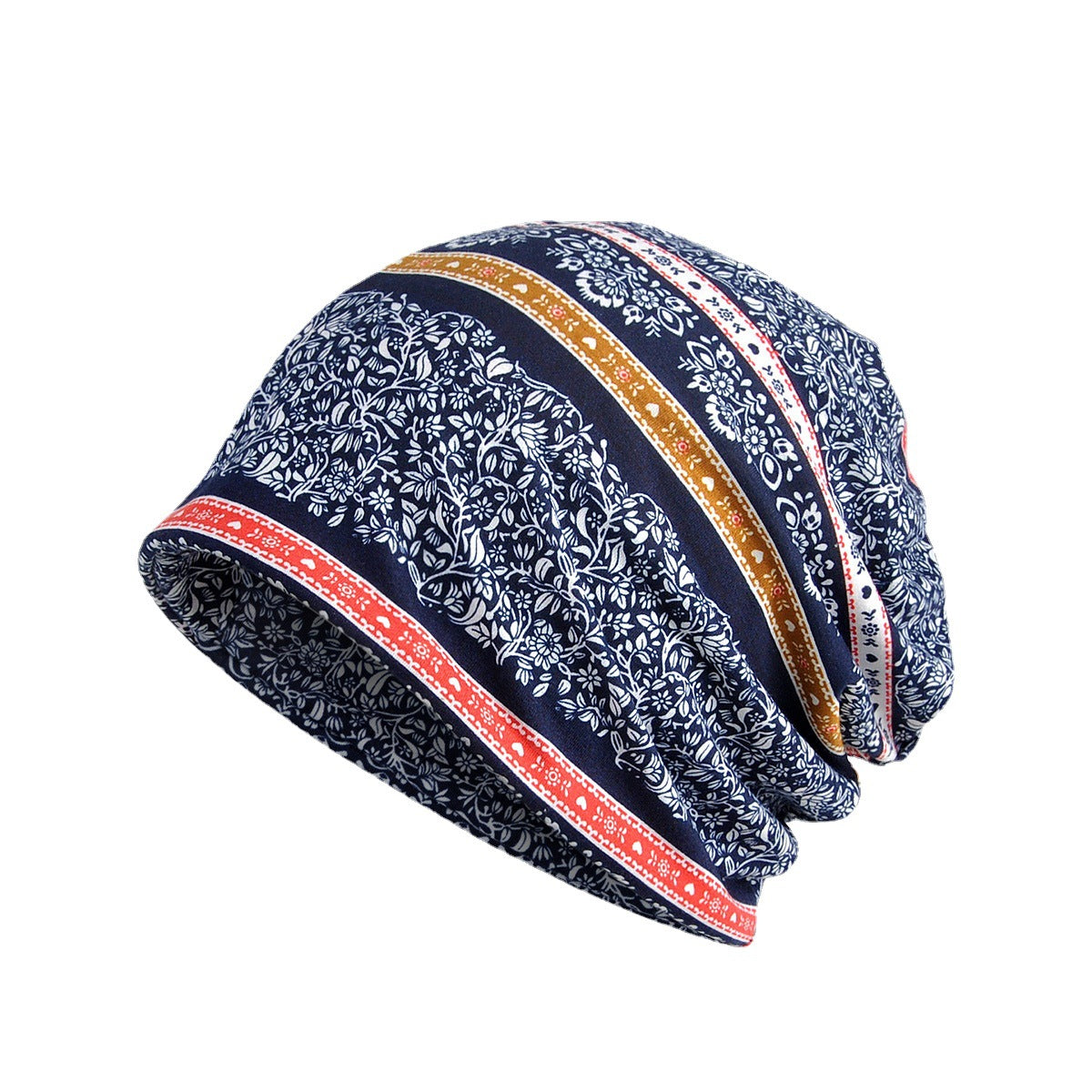 Knitted Cotton Printed Fashion Korean Version Windproof Baotou Maternity Maternity Hat