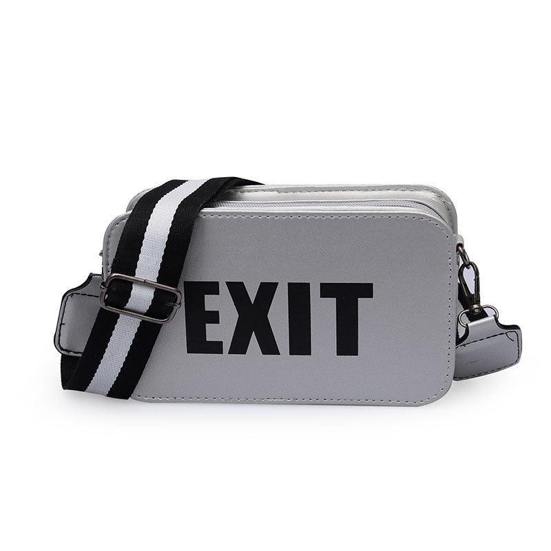 Wild letter small square bag