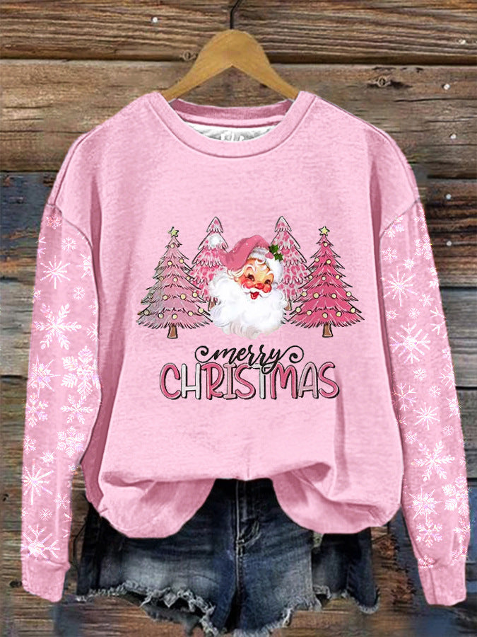 Autumn And Winter 3d Digital Printed Round Neck Top