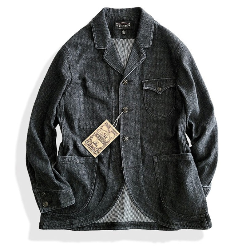 American Retro Workwear Leisure Suit Jacket Coat