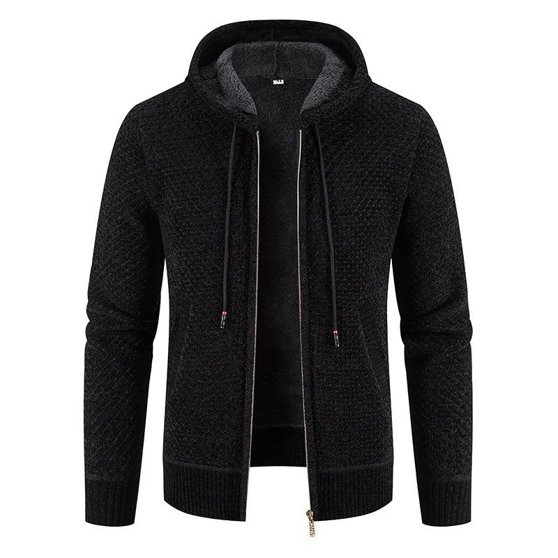 Sweater Men's Hooded Big Pineapple Sweater Plush