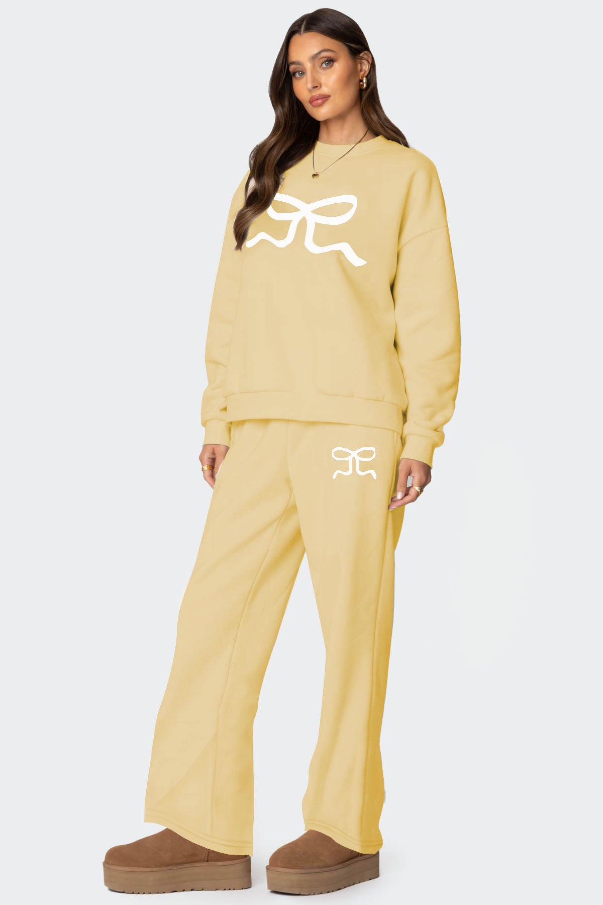 European And American Round Neck Long Sleeve Loose Thick Sweaters Women's Clothing