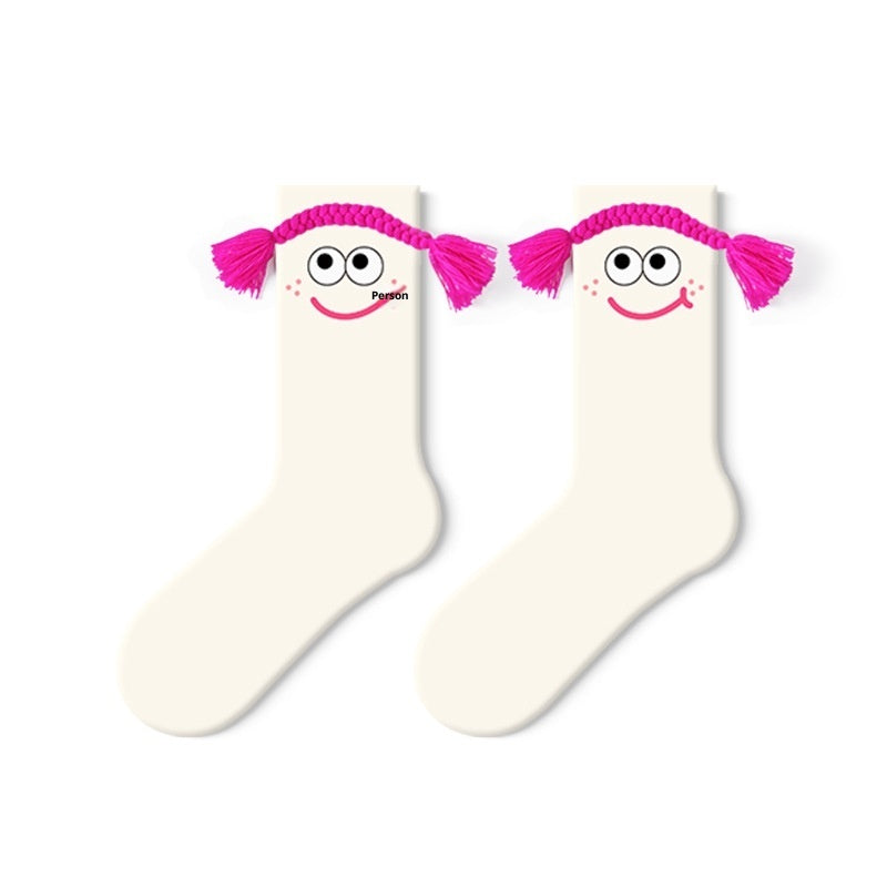 Ugly And Cute Fun Socks Mid Tube Stockings Cute