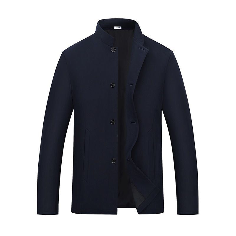 Thickened Mens Outerwear For Fall And Winter Casual Style For Middle-aged Men