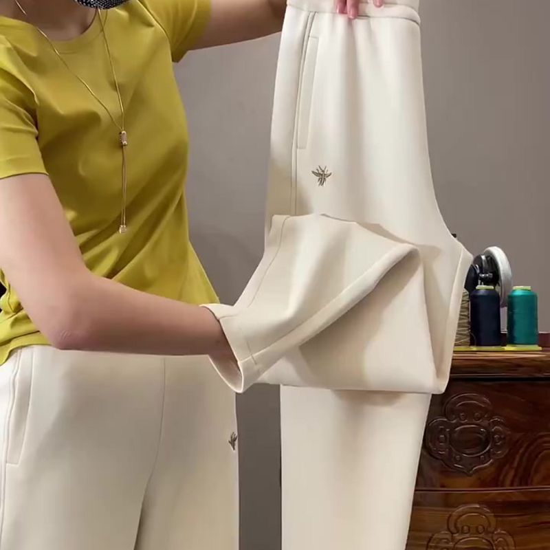 Women's High-end Fashion Draping Slim Fit Slimming Slim Fit High Waist High Elastic Casual Pants
