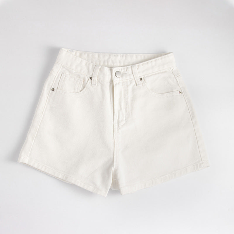 Denim Shorts Women's High Waist Was Thin
