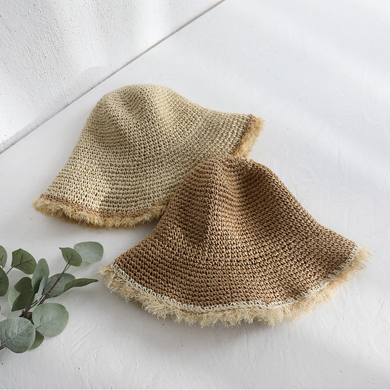 Hat Women's Handmade Crochet Sun Protection Sunshade
