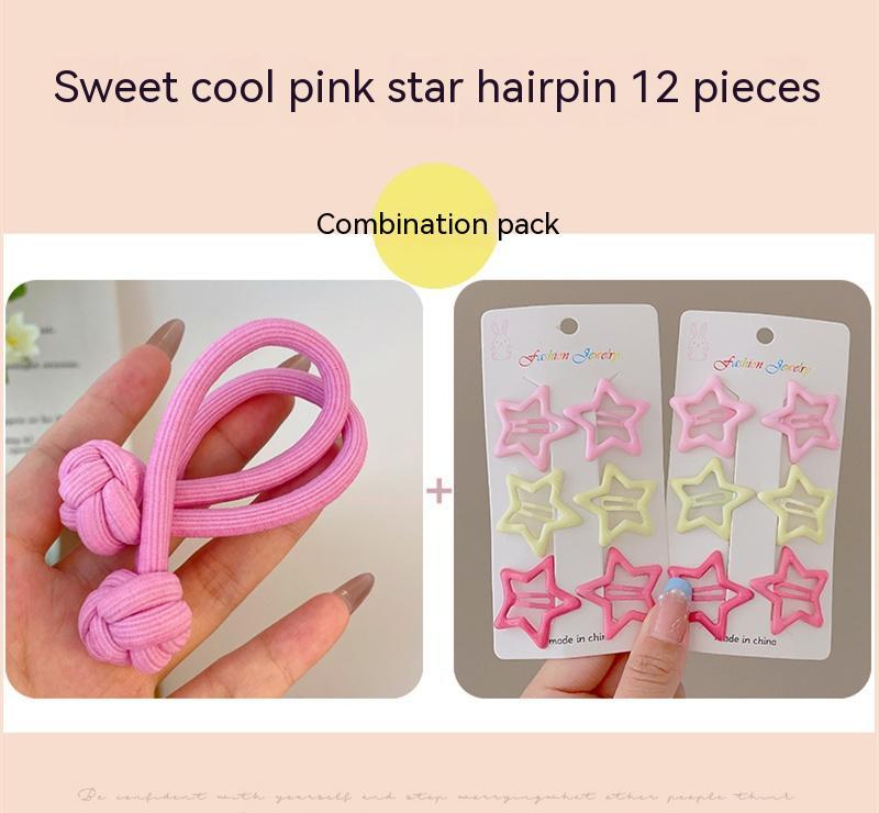 Girls' High-end Hair Band With Rubber Band