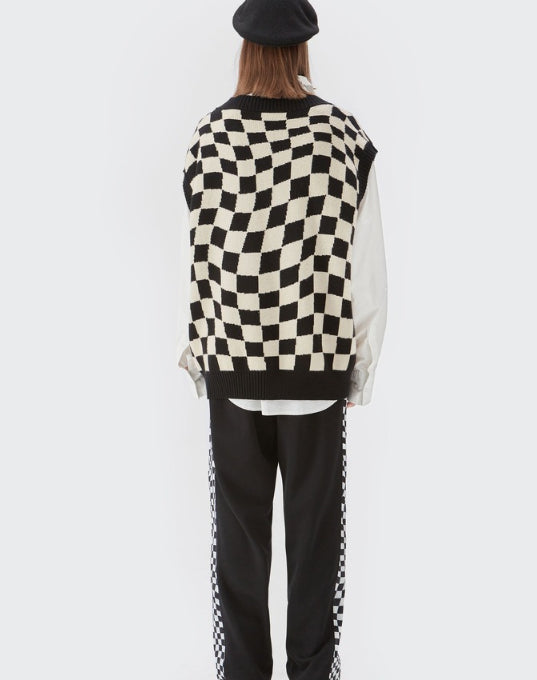 INF Men's Classic Plaid Black And Green Checkerboard