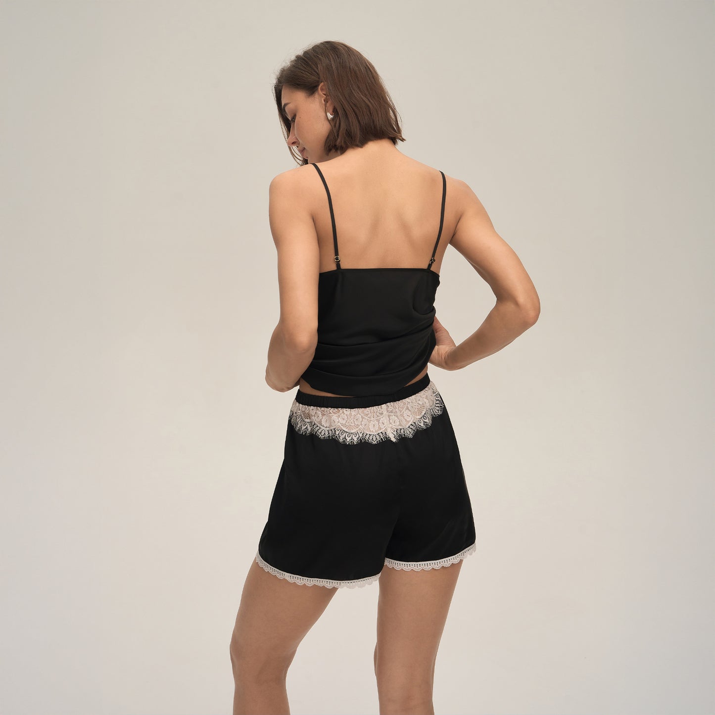 Womens Suspender Shorts Casual Comfortable Loungewear Set