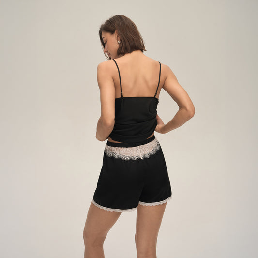 Womens Suspender Shorts Casual Comfortable Loungewear Set