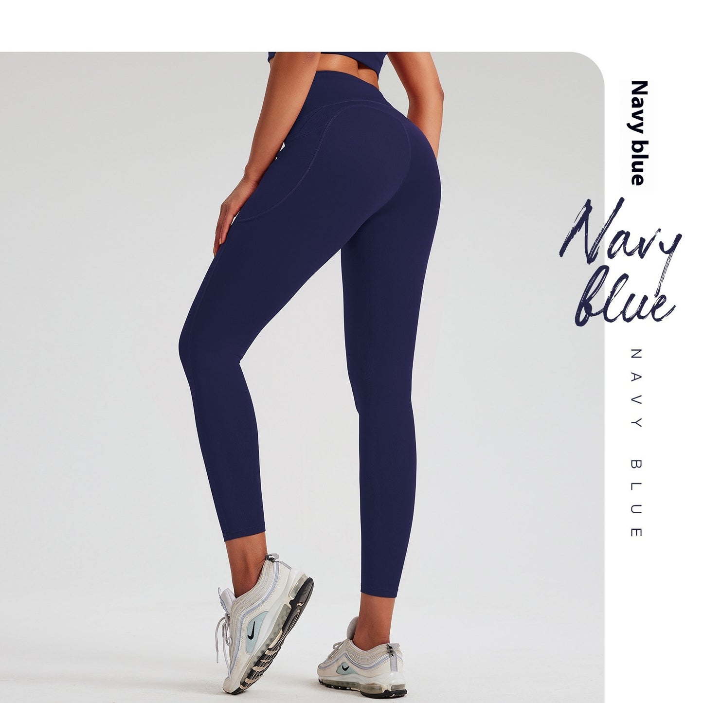 High Waist Shaping Peach Hip Exercise Lycra High Elastic Nude Feel Yoga Pants