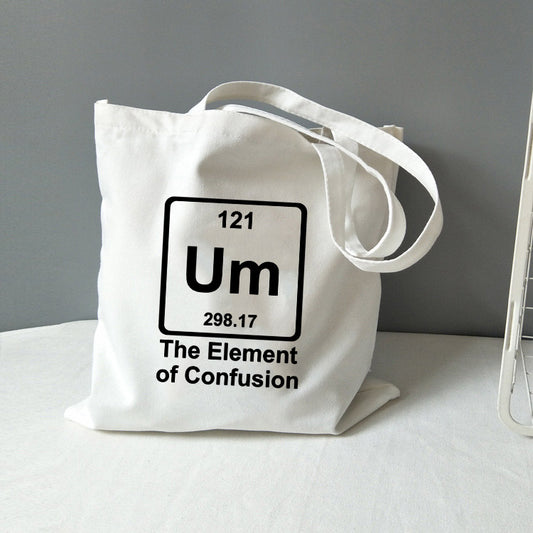 Chemistry Tote Bag Canvas All You Need Is Love Math Graphic