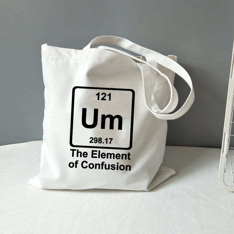 Chemistry Tote Bag Canvas All You Need Is Love Math Graphic