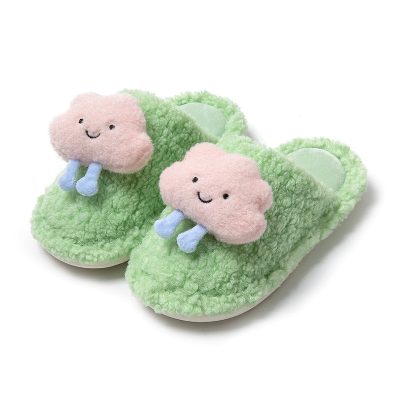 Cloud Baotou Cotton Slippers Cartoon Plush