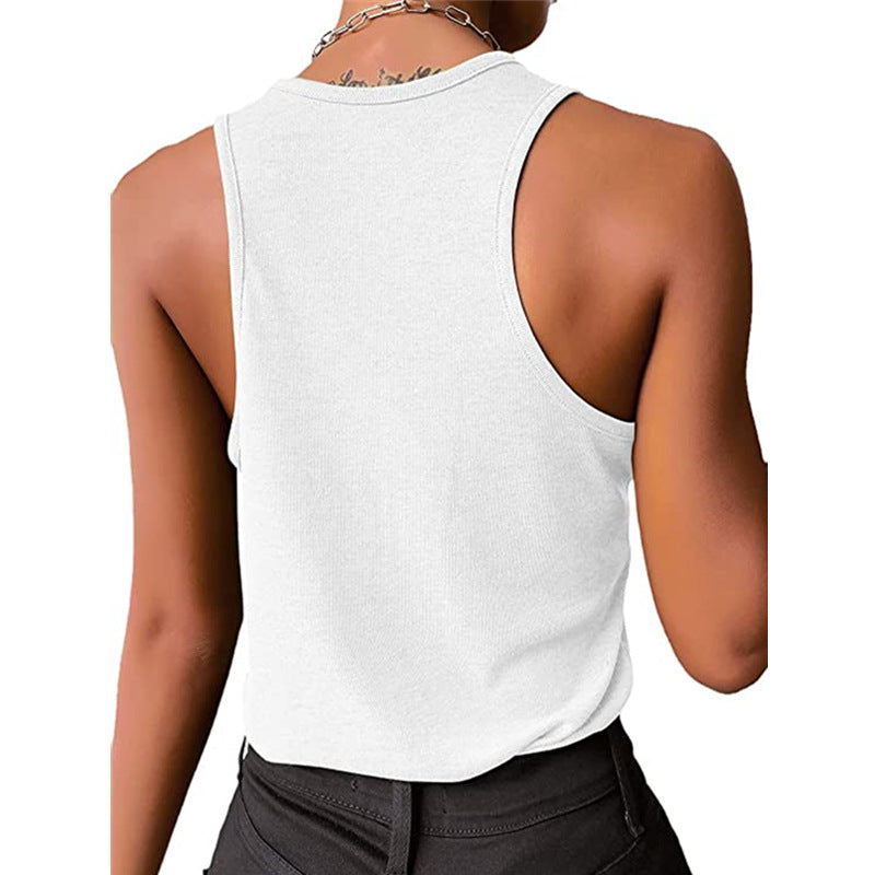 Threaded Vest And Snap Bottoming Top