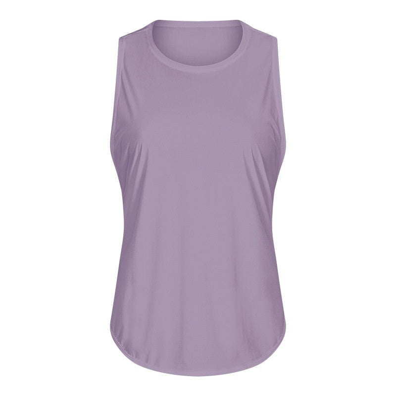 New Yoga Vest Fitness Exercise Sleeveless Blouse Quick-drying Loose Yoga Top