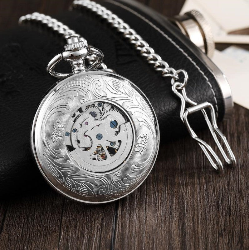 Retro Classic Embossed Hollow-Out Automatic Mechanical Watch