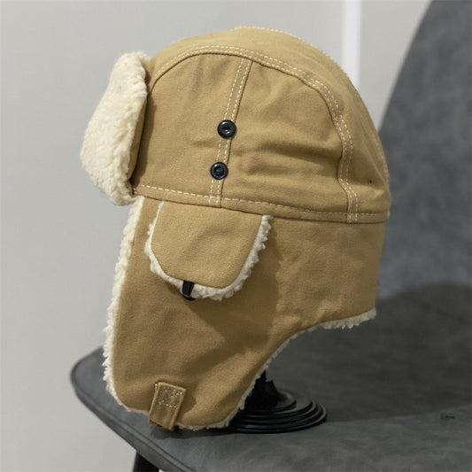 Women's Autumn And Winter All-matching Lambswool Thickened Warm Hat