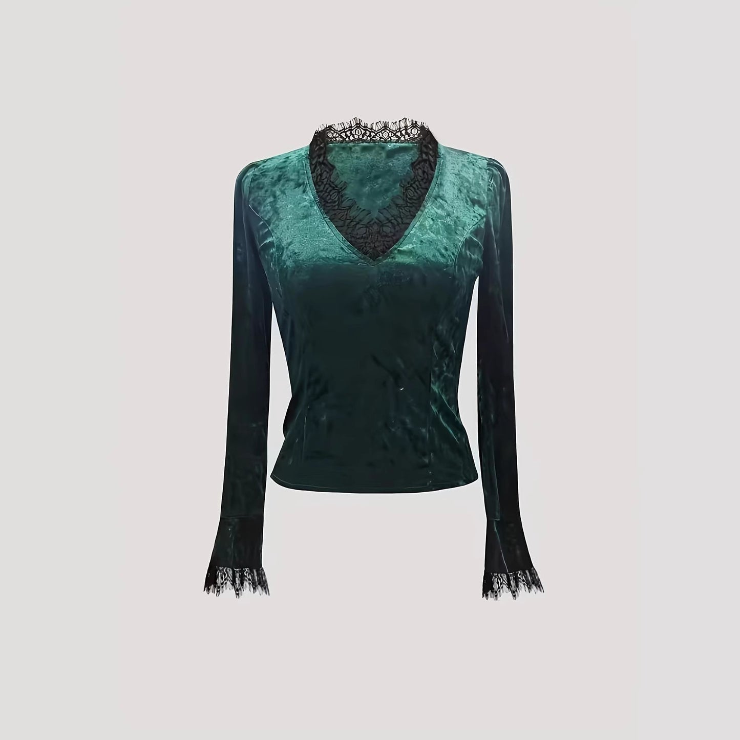 V-neck Long-sleeve Topbase Layer Shirt