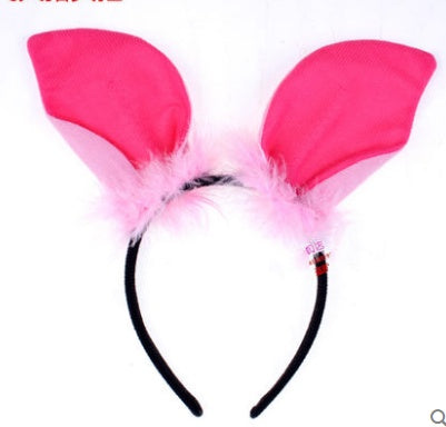 Performance Cartoon Animal Headband Plush Headdress