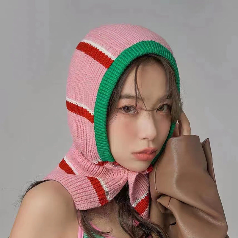 Women's Balaclava Hat With Scarf