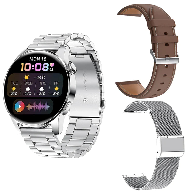 For Phone Xiaomi Huawei Android ECG Smart Watch Men Android 2022 Bluetooth Call Smartwatch Blood Pressure Heart Rate Men Fitness