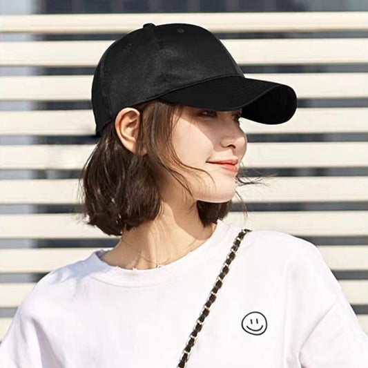 Natural New One-piece Wig Women's Short Curly Hair Baseball Hat