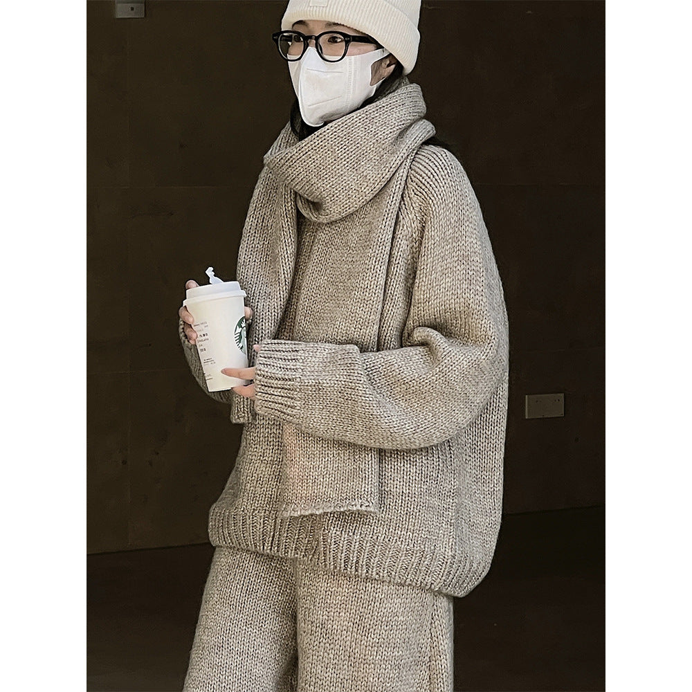 Winter New Thick Wool Line Pullover Sweater