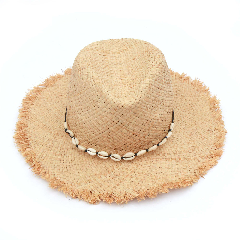 Raffia Women's Beach Big Brim Hat