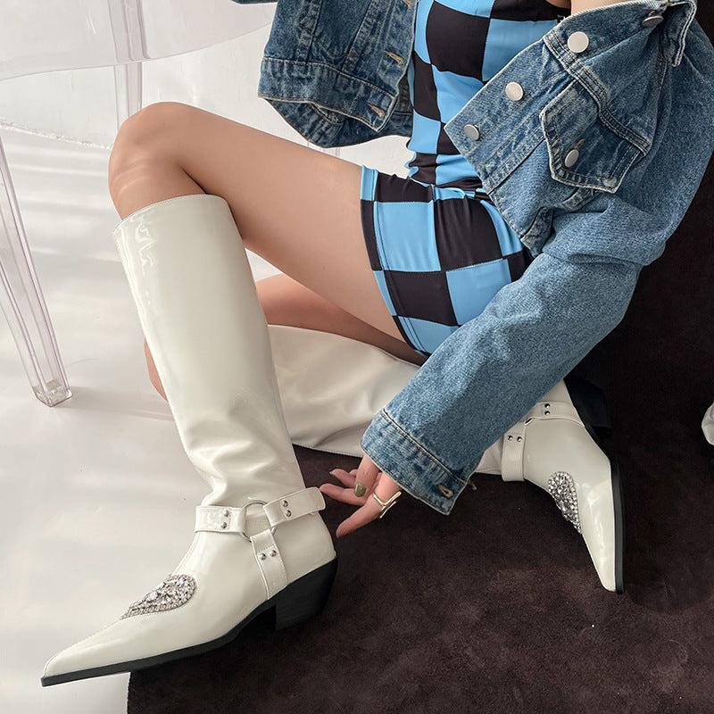 Love Rider Boots With Rhinestones