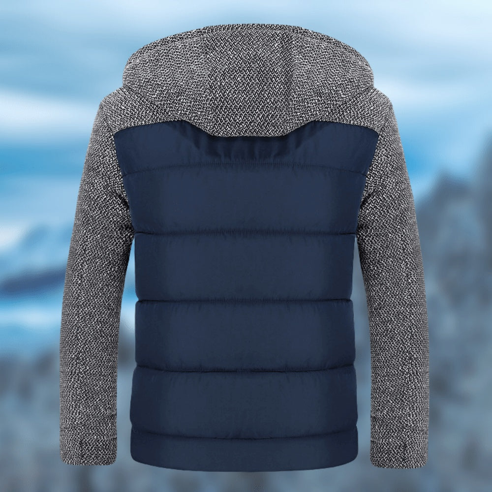 MOQ 200pcs Men's Cotton Padded Men's Cotton Coat Trend Youth Hooded Jacket