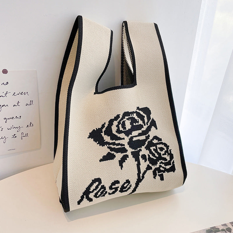 Women's Knitted Bag All-match Casual Handbag