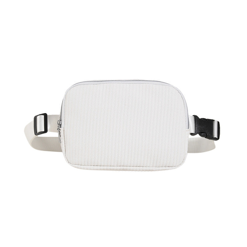 Women's Simple And Lightweight Solid Color Waist Bag