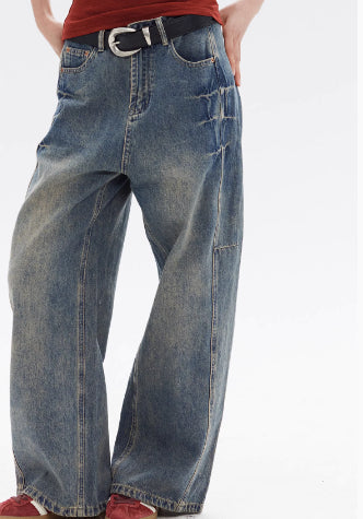 American High Street Design Loose Jeans